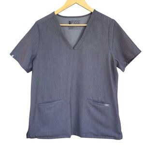 FIGS Women's Gray Scrub Top